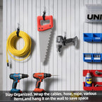 17 Inch Extension Cord Holder Organizer with Triangle Clips for Garage Organization and Storage, Adjustable Heavy Duty Storage Straps for Men Workshop (9)