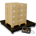 Industrial Floor Scale, 24"×24" 1000lbx0.1lb, Heavy-Duty Warehouse Scale with Smart Digital Indicator, Accurate Pallet Weighing Scale for Commercial Warehouse & Postal Luggage,(2'×2')