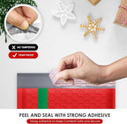 Christmas Poly Bubble Mailers | #0 Cushion Mailer, 6"x10" | Self Seal | Holiday Themed, Red Green Gift Packaging Envelope | Xmas Padded Envelopes | Shipping Bags Mailing Envelopes | 100 pack Bulk