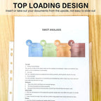 Sheet Protectors, PANDRI 900 Pack Clear Heavy Duty Plastic Page Protectors Sheet Reinforced 11-Hole Fit for 3 Ring Binder Fits Standard 8.5 x 11 Paper, 9.25 x 11.25 Top Loaded, Excluding Acid