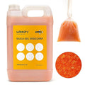 wisedry [ 8 LBS ] Reusable Silica Gel Beads Color Indicating Rechargeable Desiccant Beads Bulk with 20 Pcs Organza Drawstring Bags