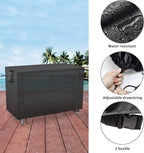 Outdoor Prep Table Cover 60 Inch,Waterproof Patio Stainless Steel Metal BBQ Table Cover All Season Protection for Outdoor Table - 60 x 30 x 34 Inch