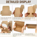 100-Pcs White Small Shipping Boxes - 3 Layer Bulk Corrugated Cardboard Packaging Boxes for Small Business, Ecommerce Mailers, Jewelry Gifts(5.91 x 3.94 x 1.57 Inches)