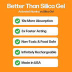 Slice Engineering (4lb) Activated Alumina Desiccant | 10X More Powerful Than Silica Gel | Infinitely Rechargeable | Prevent Wet Filament | Reusable Desiccant | Made in The USA