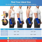ComfiTECH Wrist Ice Pack Wrap 2 Pack, Flexible Hand Ice Pack for Carpal Tunnel, Thumb & Forearm, Reusable Gel Cold Sleeve with Adjustable Strap for Comfort and Support, Blue, Large
