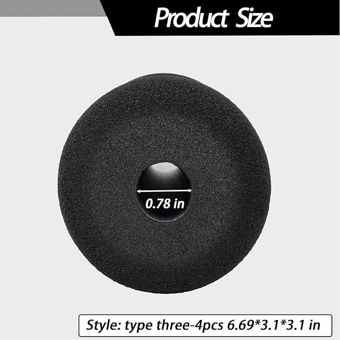 Protective Pads Cushion (6.69*3.1*3.1 in), Sponge for Exercise Equipment，Workout Machine-Sit ups, Barbell Bench