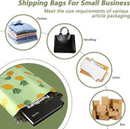 Poly Mailers 12x15.5 Inch 50 Pcs - Pineapple printed Shipping Bags, 2.4mil Thickness, Waterproof and Tear Resistant Mailing Envelopes, Self-Sealing Packaging Bags for Small Business