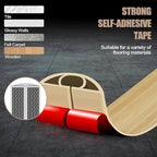 Floor Cord Cover Self Adhesive Cord Hider,3.3FT Cable Management, Extension Strip Protector for Wires, Prevent Cable Trips for Offices, Gyms, Exhibitions Cavity:0.47"(W) x0.35(H) WoodLightyellow