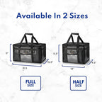 New Star Foodservice 1028683 Commercial Quality Insulated Food Delivery Bag Half-Size,(12" W x 11.5" H x 9.5" D)
