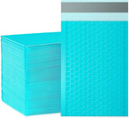 packbabol Bubble Mailers, 4x7 Inch Padded Bubble Mailers Pack of 50 Bubble Envelopes Opaque Self Seal Adhesive Waterproof Bags for Shipping and Packaging (Teal, 4x7-50)