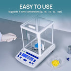 LICHEN Lab Scale High Precision Scale Laboratory 0.001gx300g Accuracy Digital Analytical Balance with Calibration Jewelry Weigh(300g,1mg)