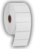 2.25" X 1.25" Direct Thermal Perforated Stickers Labels for Barcodes, Address, Consignment - Compatible with Zebra, Rollo, Godex and More (White, 6 Rolls)