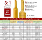 Chanzon 3:1 Ratio - 80ft Roll - Heat Shrink Tubing 1/4" (6.4mm) - Marine Grade Waterproof Adhesive Lined - (25M Total Length) Yellow Polyolefin Sleeving Wrap Shrinking 3 to 1 Ratio 1pcs