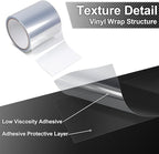 Lypumso Clear Vinyl Wrap Tape, Car Door Edge Guard Door Sill Protector, Transparent Paint Protection Film for Most Cars Rearview Mirror Handle Bumper Window Stair (Clear, 2inch x 30ft)