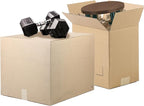 The Boxery 12 x 10 x 6 Inches Heavy Duty Grade ECT44, Brown/Kraft Corrugated Cardboard Shipping Boxes 25-Pack |Mailing, Packing, Moving & Storage for Business/Home-Recyclable - Made in the USA