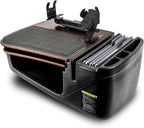 AutoExec AE-GMCD-PM-PS-21M GripMaster Car Desk for Your Vehicle Workstation and Mobile Office, Mahogany with Phone Mount and Printer Stand