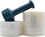 WOD SFCB80 Stretch Film Wrap Self-Adhering - 3 in x 1000 Ft - Clear Shrink Plastic 80 Gauge Thick for Packaging, Storage Moving Supplies, Palletizing, and Wrapping (Pack of 9)