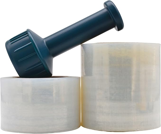 WOD SFD5 Industrial Mini Hand Stretch Wrap Film Plastic Dispenser - Used for Storage Moving, Pallet Wrap, Packaging, Wrapping: Fits 3 in Core (Pack of 5)