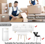 STARLIBOO Holographic Colored Labels Stickers, 3X5 Inch Removable Large Label Stickers for Moving Boxes and Storage Bins- Waterproof- Writable- Tear Resistant (Holographic Silver