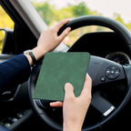 CoBak Car Registration and Insurance Holder - Small and Lightweight Vehicle Glove Box Car Organizer, Auto Truck Comparment Accessories Case for Essential Document, Driver License (Emerald)