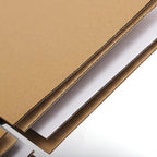 Eupako 4x4x4" Cardboard Box Mailers 25 Pack White Cube Corrugated Small Shipping Boxes for Mailing