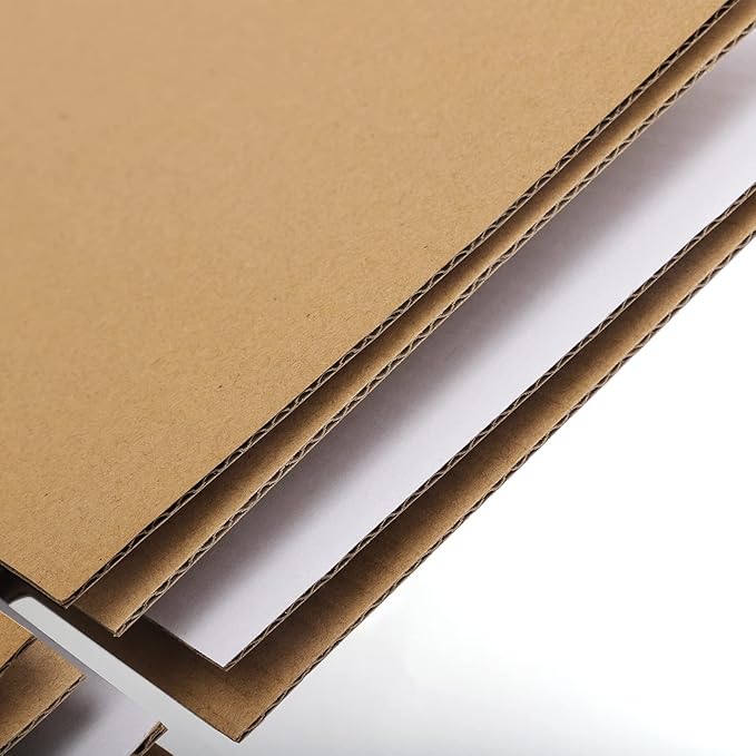 Eupako 5x5x5" Cardboard Box Mailers 25 Pack White Cube Corrugated Small Shipping Boxes for Mailing