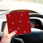 Wisdompro Small Car Registration and Insurance Documents Holder - Premium PU Leather Vehicle Glove Box Paperwork Wallet Case Organizer for ID, Driver's License, Key Contact Information Cards