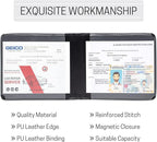 CANOPUS Car Registration and Insurance Holder, Magnetic Closure, Embossed Card Document Holder, Vehicle Glove Box Organizer, Wallet for Auto, SUV, Motorcycle, Truck, Waterproof, Truck Model
