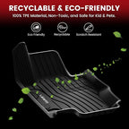 LASFIT Floor Mats for Mercedes Benz GLE SUV 2020-2026 350/450 / 450e / 580/53 AMG / 63 AMG S (Not Fit for Coupe), All Weather TPE Floor Liners Custom Fit GLE Car Mats, 1st & 2nd Row Set, Black
