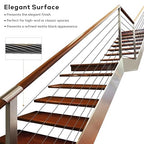 3/16" Black T316 Stainless Steel Cable, 500FT Marine Grade Black Wire Rope Aircraft Cable, 1x19 Strands for Deck Railing, Balcony, Fence, and DIY Balustrades