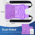 APEXUP Ice Pack for Knee Pain Relief, Large Reusable Wrap After Surgery, Flexible Gel Cold Pack for Injuries, Pain Relief for Back, Shoulder, Elbow, Ankle and Leg (Purple, L, 2PK)