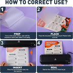 CAREGY Thermal Laminating Pouches,660 Pack Laminating Sheets, 3 Mil, 9 x 11.5 Inches Lamination Sheet Paper for Laminator, Round Corner Letter Size, Office and School Supplies