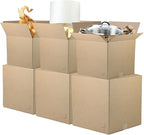 The Boxery Moving Boxes 25-Pack Medium | 18x14x12 inch Brown/Kraft Corrugated Cardboard Packing, Moving & Storage for Business/Home – Durable - Eco-Friendly, Recyclable - Made in the USA