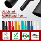 Chanzon 3:1 Ratio 5/16" (7.9mm) Heat Shrink Tubing - Marine Grade Waterproof Adhesive Lined - 8Ft Roll (2.5M Total Length) White Polyolefin Sleeving Wrap Shrinking 3 to 1 Ratio 1pcs
