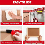 Double Sided Tape Heavy Duty 2in x 10ft, Heavy Duty Removable Mounting Tape, Adhesive Strips Double Sided Mounting Tape, Strong Foam Tape for Walls Picture Hanging Poster, Car, LED Strip Light