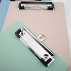 Small Clipboards 6" X 9" Mini Clipboards 4-Pack Portable Clipboards A5 Size Half Letter Clipboard Menu Pads Receipt Clips for School Office Restaurant Cafe Hotel (Black)