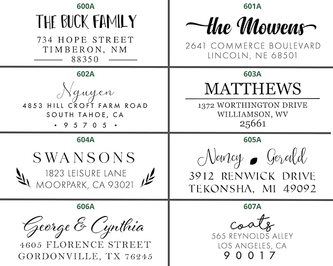 Address Stickers Custom Return Address Labels Roll White Self Adhesive Personalized ActuallyCustom22