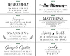 Address Stickers Custom Return Address Labels Roll White Self Adhesive Personalized ActuallyCustom22