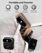 Phomemo Label Maker,M220 Label Printer,3 Inch Bluetooth Thermal Label Maker Machine with 6000+ Icons,700+ Templates,400+ Fonts,for Kids School Items,Small Business,Large Sticker