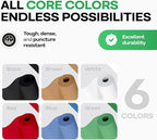 Assorted Colors Construction Paper with Cutter, Set of 6 Rolls 48" x 1200" (100 ft) - USA-Made Natural Multi-Color Paper for Gift Wrapping, Kids' Arts & Crafts, School & DIY Projects by IDL Packaging
