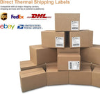 4x6 Direct Thermal Labels - Fanfold with Perforations - Permanent Adhesive - 2 Stack 1000 Labels