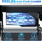 Electric Stair Climbing Dolly, 1250W Electric Stair Climbing Hand Truck, 900lbs Max Load Capacity, 3 Mode Folding Stair Climber Hand Trucks with Telescopic Handle for Moving Furniture (Black)