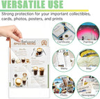 25PCS 5" x 7" Clear Rigid Card Sleeves – Waterproof Hard Plastic Protectors for Postcards, Prints, Photos, Trading & Sports Cards – Top Load Jumbo Sheet Holders