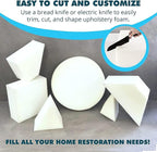 Foamma 1" x 30" x 72" High Density Upholstery Foam Cushion (Seat Replacement, Upholstery Sheet, Foam Padding) Made in USA!