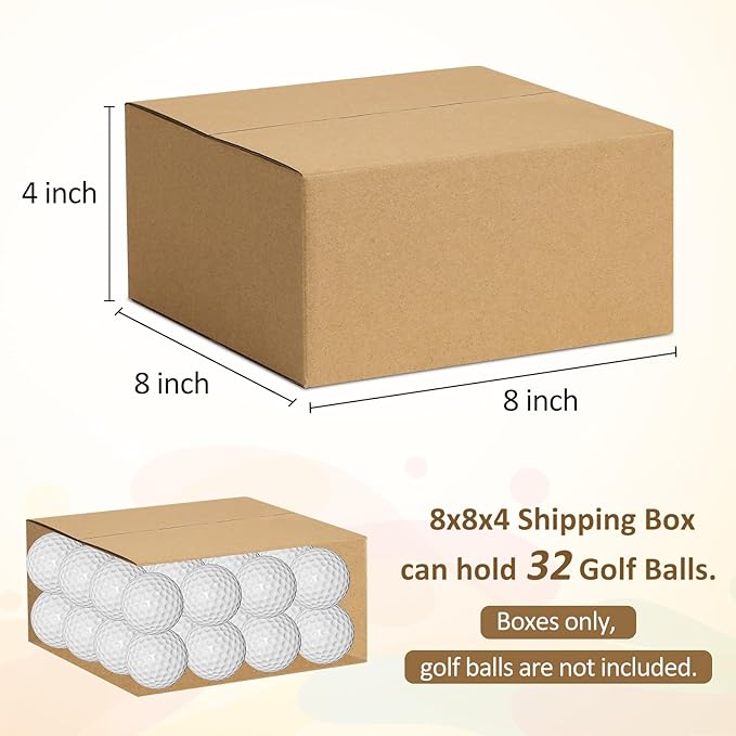 Eupako 8x8x4-Small-Shipping-Boxes-30-Pack-Brown-Corrugated-Box-Mailers, Cardboard Boxes for Packaging Small Business, Mailing