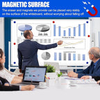 Large Rolling White Boards 60X36, Double-Sided Mobile Magnetic Whiteboard on Wheels, 5' x 3' Whiteboard with Stands, Dry Erase Board with Stand Up White Board for School, Office, Home