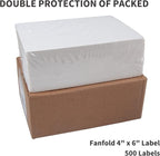 L LIKED 4x6 Direct Thermal Labels, 500pcs Perforated Fanfold, Compatible Zebra & Rollo Printers