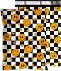 Poly Mailers 10x13 Inch 25 Pcs - Smiles Checkerboard Printed Shipping Bags, 2.4mil Thickness, Waterproof and Tear Resistant Mailing Envelopes, Self-Sealing Packaging Bags for Small Business