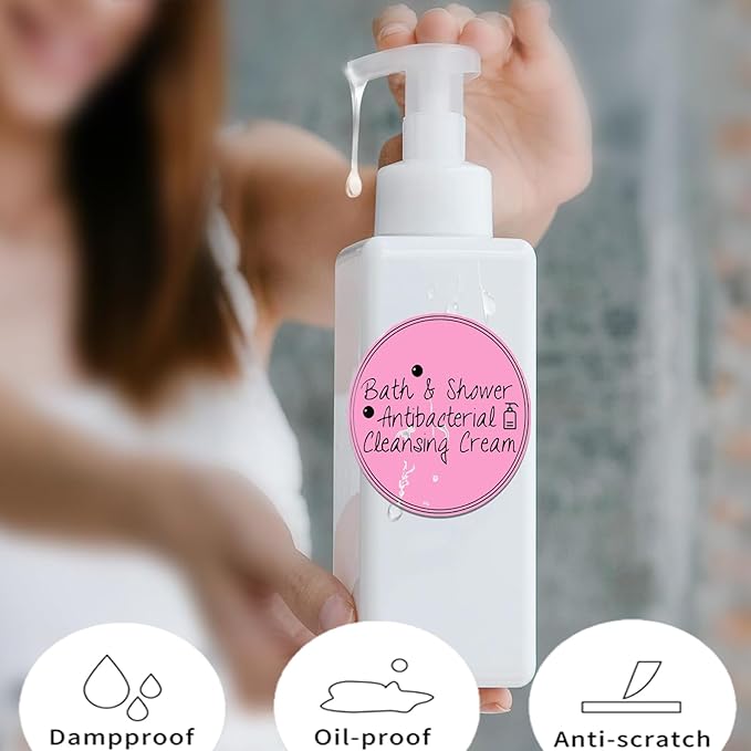 2 Inch Pink Round Thermal Labels, 600 Labels/Roll,Self-Adhesive Circle Inventory Stickers, Multi-Purpose Round Roll Thermal Printing Stickers for Business and Domestic Use