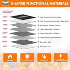 fire proof bag orange A5